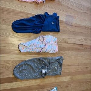 Love to Dream Swaddle Set - Blue, Pink, Gray